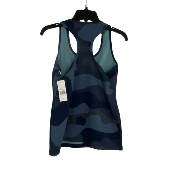 YogaWorks Womens Camo Scoop Neck Racerback Brami Tank Top Small Blue Gray - Picture 3 of 4